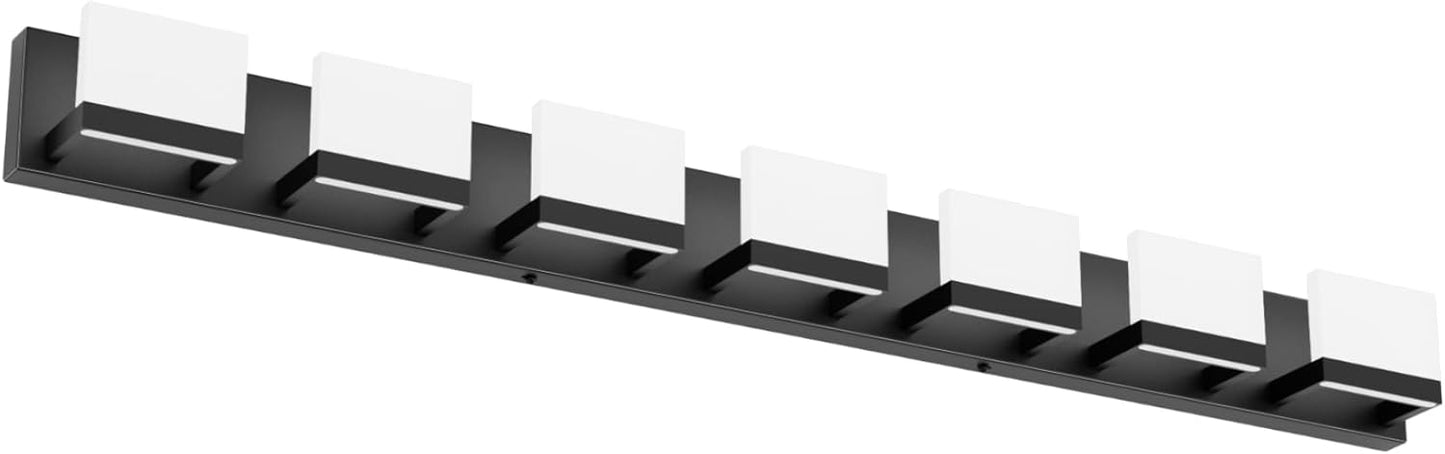 Tipace 4 Lights LED Modern Vanity Light Chrome Bathroom Lighting Fixture Up and Down Bathroom Wall Light Over Mirror(White Light 6000K)