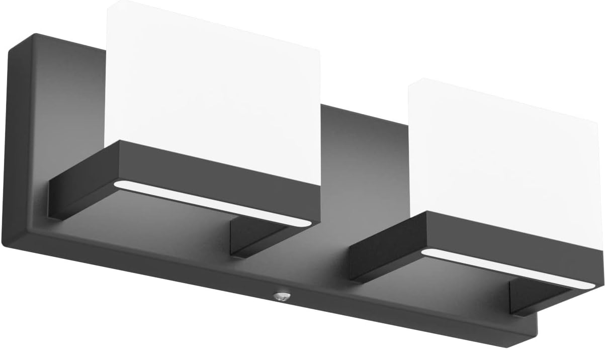 Tipace 4 Lights LED Modern Vanity Light Chrome Bathroom Lighting Fixture Up and Down Bathroom Wall Light Over Mirror(White Light 6000K)