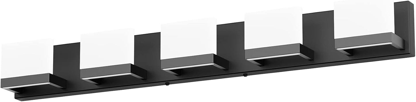 Tipace 4 Lights LED Modern Vanity Light Chrome Bathroom Lighting Fixture Up and Down Bathroom Wall Light Over Mirror(White Light 6000K)