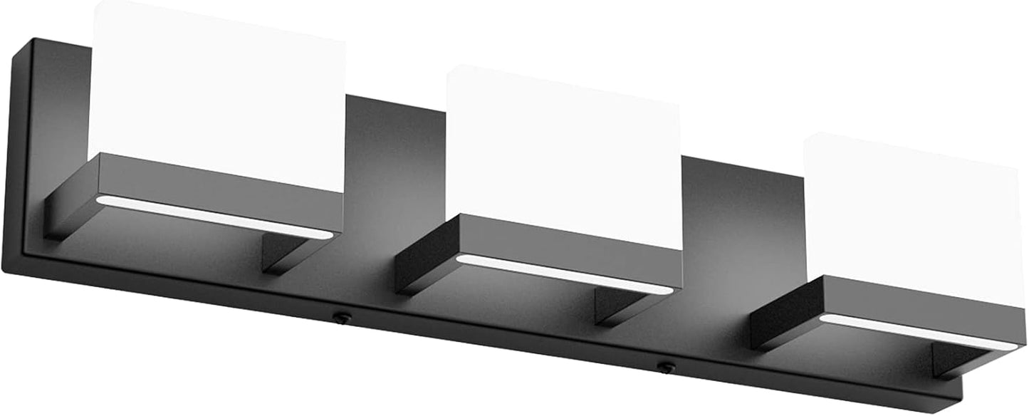 Tipace 4 Lights LED Modern Vanity Light Chrome Bathroom Lighting Fixture Up and Down Bathroom Wall Light Over Mirror(White Light 6000K)