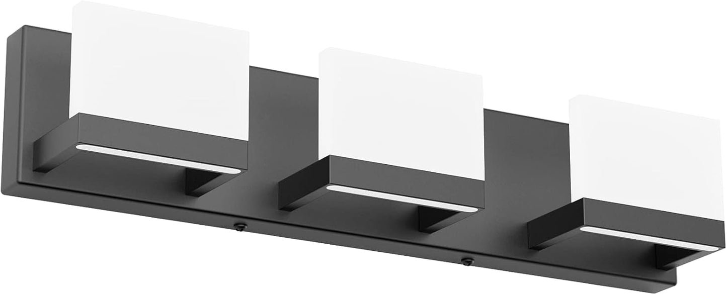 Tipace 4 Lights LED Modern Vanity Light Chrome Bathroom Lighting Fixture Up and Down Bathroom Wall Light Over Mirror(White Light 6000K)