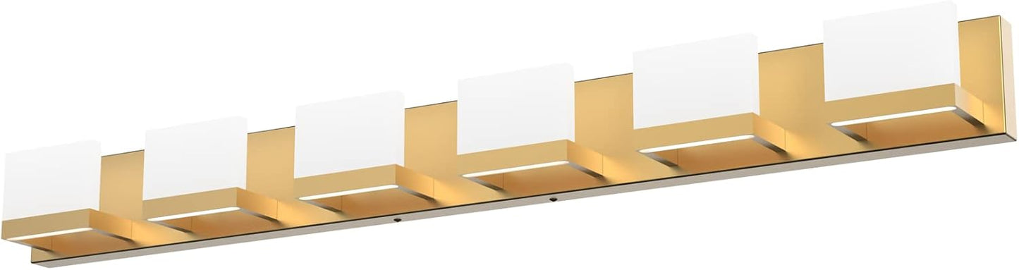 Tipace 4 Lights LED Modern Vanity Light Chrome Bathroom Lighting Fixture Up and Down Bathroom Wall Light Over Mirror(White Light 6000K)