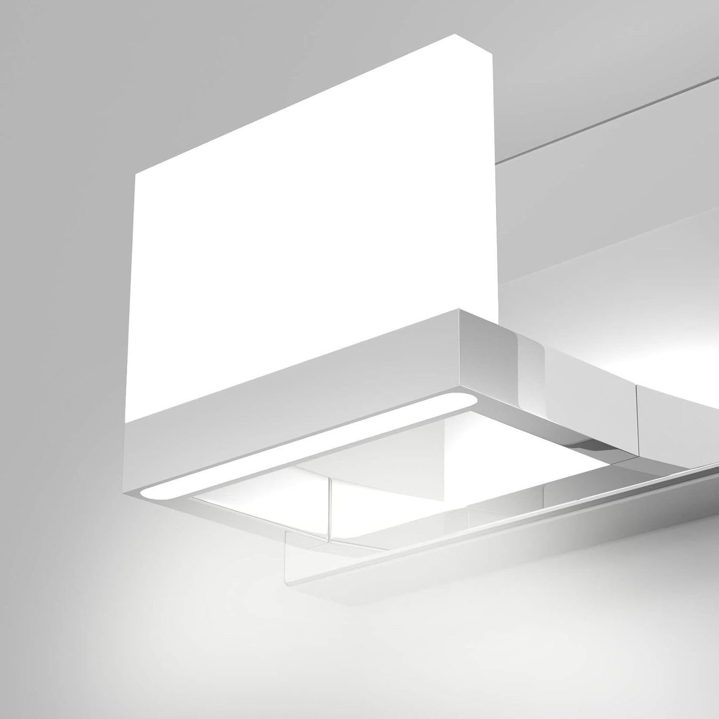 Tipace 4 Lights LED Modern Vanity Light Chrome Bathroom Lighting Fixture Up and Down Bathroom Wall Light Over Mirror(White Light 6000K)
