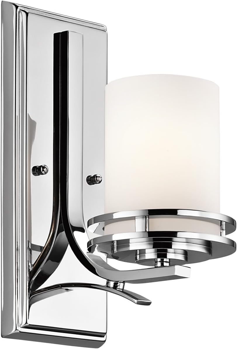 Kichler Hendrik 12” Wall Light Fixture in Olde Bronze with Umber Etched Glass, 1-Light Wall Lamp for Bedroom or Living Room, 5076OZ